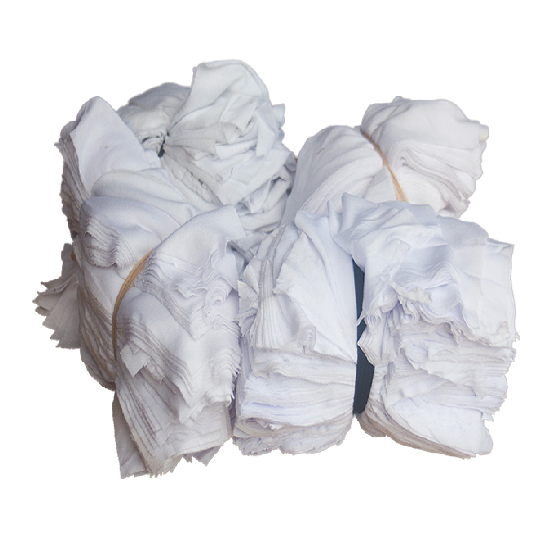 giẻ lau cotton trắng
